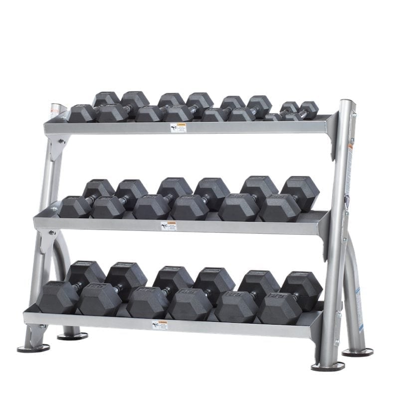 Dumbbell Storage Rack Stand 3 Tier Home Gym Hand Weight Shelf Holder Organizer 