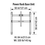 CalGym Power Rack (CG-8810) Dimensions