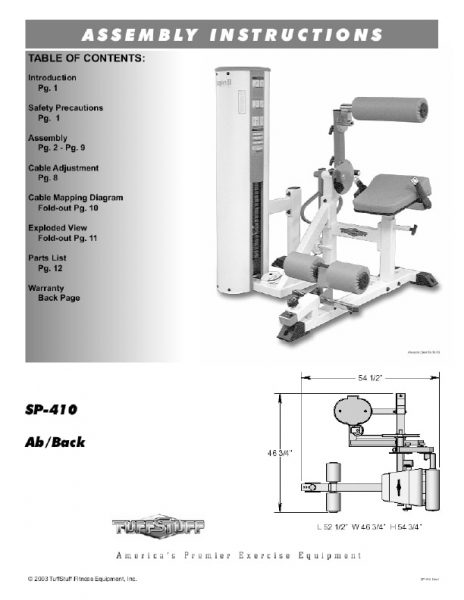 Simplex II Ab / Back Machine (SP-410)