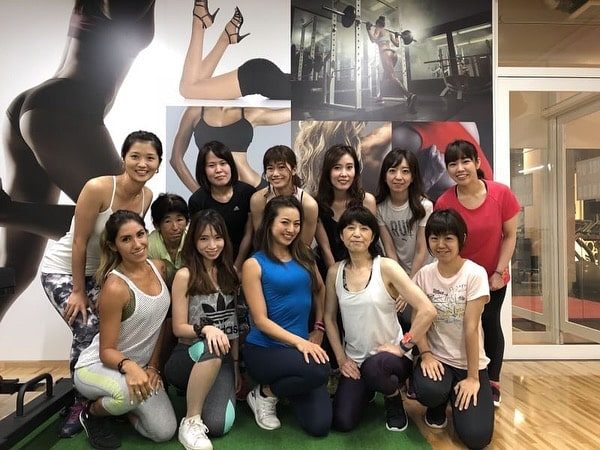 Spice Up Fitness members with Tomo Okabe